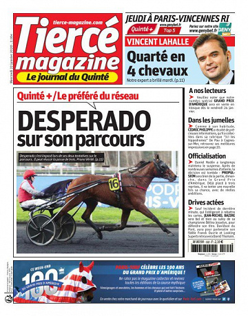 Tiercé Magazine du mercredi 22 janvier 2020