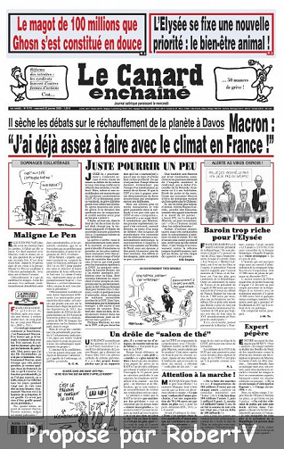 Le Canard enchaîné N°5176 - 22 Janvier 2020