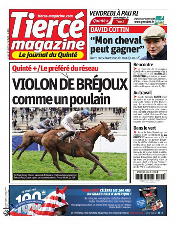 Tiercé Magazine du jeudi 23 janvier 2020