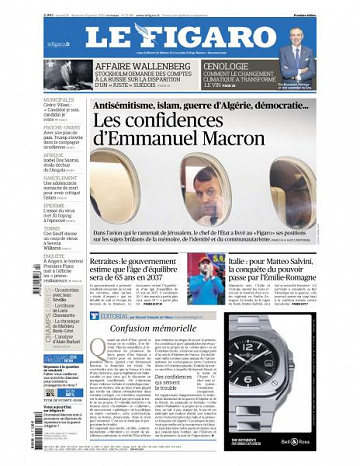 Le Figaro du Samedi 25 et Dimanche 26 Janvier 2020