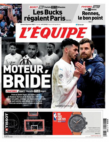 L’equipe du Samedi 25 Janvier 2020