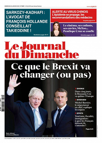 Le Journal du Dimanche - 26 Janvier 2020