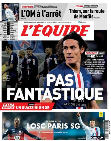 L’equipe du Dimanche 26 Janvier 2020