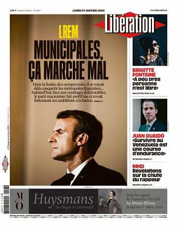 Liberation du Lundi 27 Janvier 2020