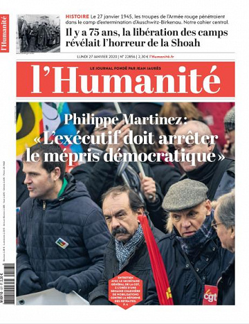 L’Humanite - 27 Janvier 2020