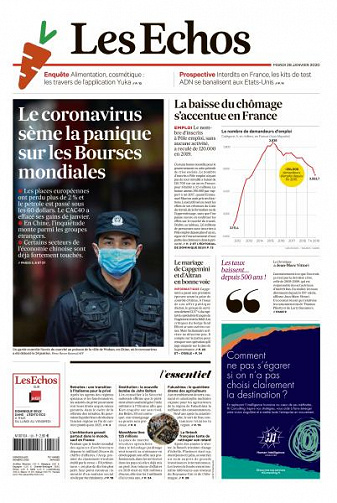 Les Echos du Mardi 28 Janvier 2020