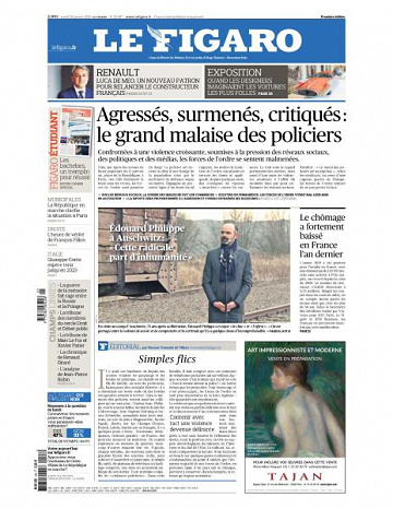 Le Figaro du Mardi 28 Janvier 2020