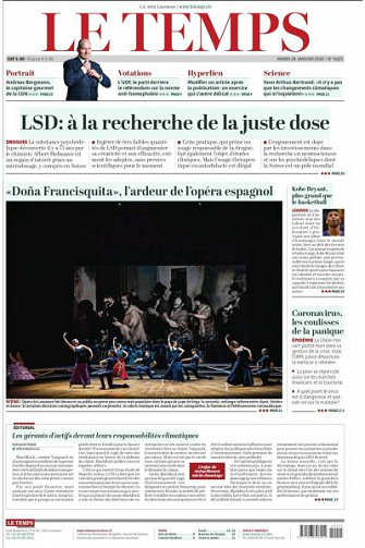 Le Temps du Mardi 28 Janvier 2020