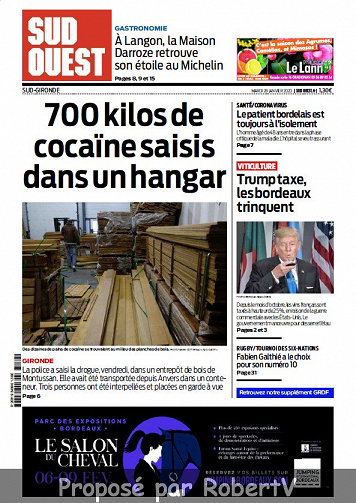 Sud Ouest Sud-Gironde - Mardi 28 Janvier 2020