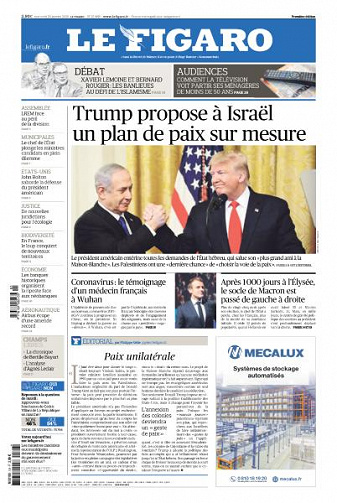 Le Figaro du Mercredi 29 Janvier 2020
