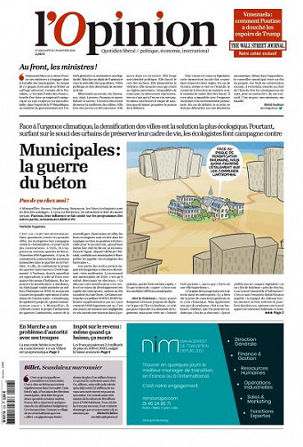 L’Opinion - 29 Janvier 2020