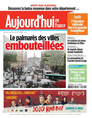 Aujourd’hui en France - 29 Janvier 2020
