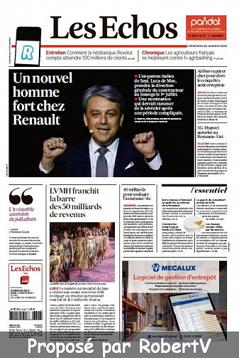 Les Échos - Mercredi 29 Janvier 2020