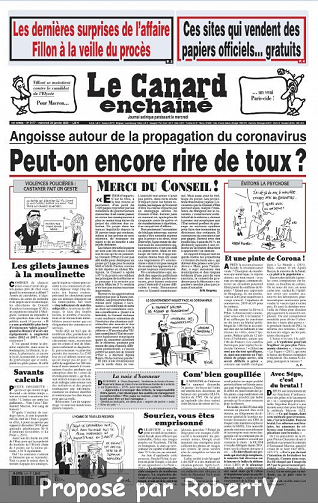 Le Canard enchaîné N°5177 - Mercredi 29 Janvier 2020
