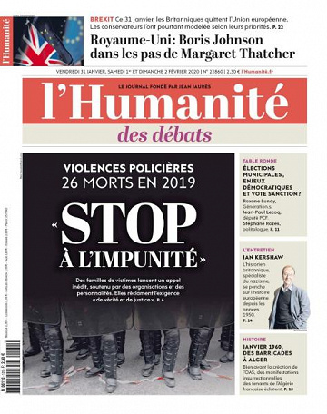 L’Humanite - 31 Janvier 2020