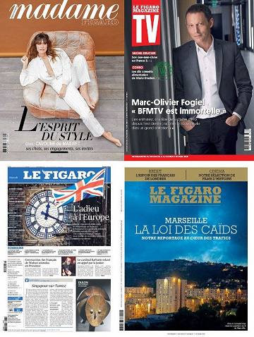 Pack Le Figaro et ses 3 suppléments - Vendredi 31 Janvier 2020