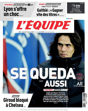 L’equipe du 31 Janvier 2020