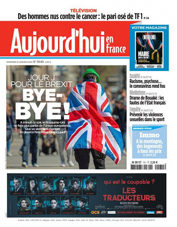 Aujourd’hui en France - 31 Janvier 2020