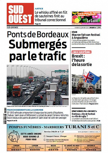 Sud Ouest Sud-Gironde - Vendredi 31 Janvier 2020