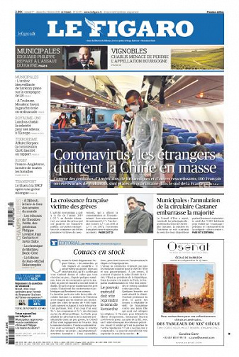 Le Figaro du Samedi 1er et Dimanche 2 Février 2020