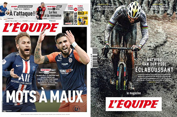 Pack L’Equipe + L’Equipe Magazine - 1er Février 2020