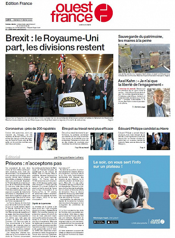 Ouest France - Samedi 1er Février 2020