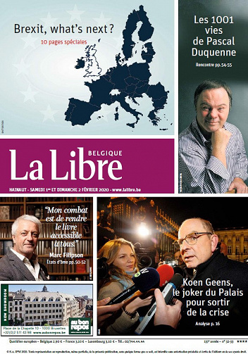 La Libre Belgique - Samedi 1er et Dimanche 2 Février 2020