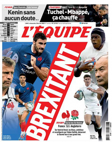L’equipe du Dimanche 2 Février 2020