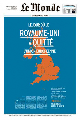 Le Monde du Dimanche 2 et Lundi 3 Février 2020