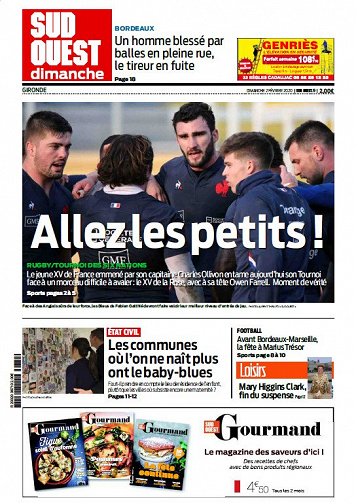 Sud Ouest Dimanche - Gironde - Dimanche 2 Février 2020