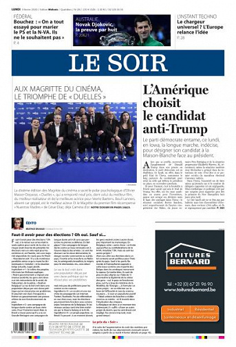 Le Soir - 3 Février 2020