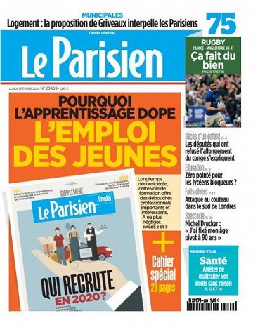 Le Parisien du Lundi 3 Février 2020