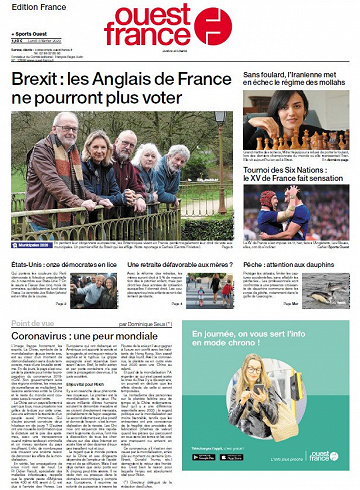 Ouest France - Lundi 3 Février 2020