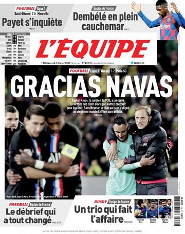 L’equipe du Mercredi 5 Février 2020