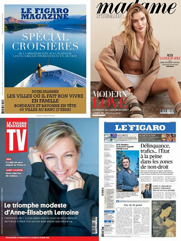 Pack Le Figaro et ses 3 suppléments - Vendredi 7 Février 2020