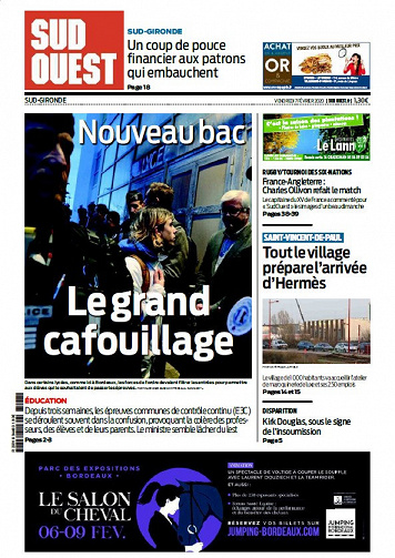 Sud Ouest Sud-Gironde - Vendredi 7 Février 2020