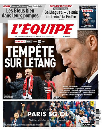 L’equipe du Samedi 8 Février 2020