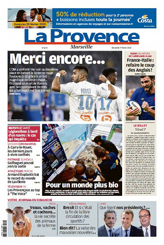 La Provence Marseille - Dimanche 9 Février 2020