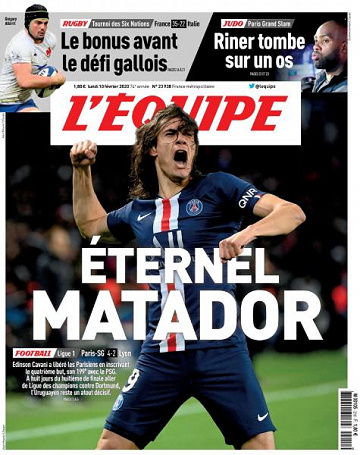 L’equipe du Lundi 10 Février 2020