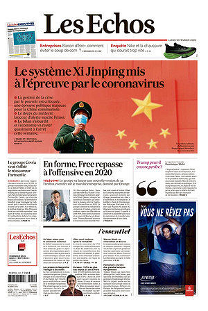 Les Echos du Lundi 10 Février 2020