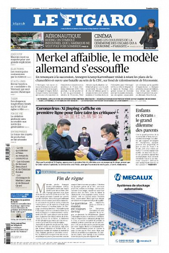 Le Figaro du Mardi 11 Février 2020
