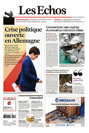 Les Echos du Mardi 11 Février 2020