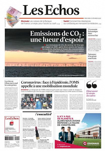 Les Echos du Mercredi 12 Février 2020