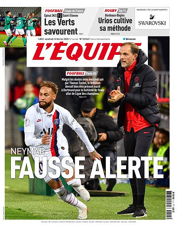 L’equipe du Vendredi 14 Février 2020