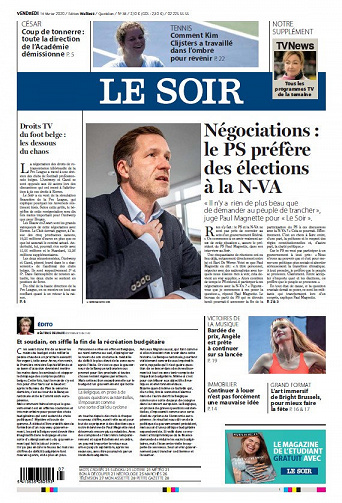 Le Soir - Vendredi 14 Février 2020