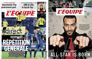 Pack L’Equipe + L’Equipe Magazine - 15 Février 2020