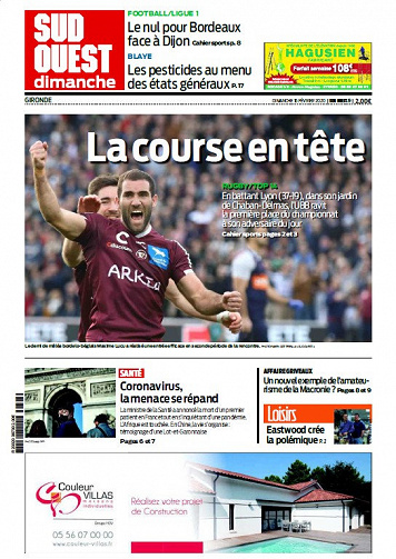 Sud Ouest Dimanche - Gironde - Dimanche 16 Février 2020