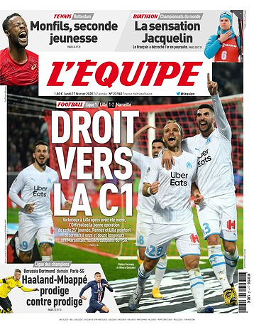 L’equipe du Lundi 17 Février 2020