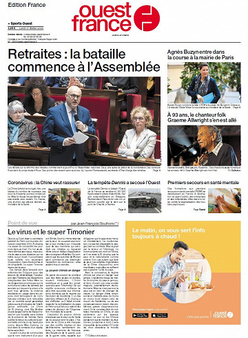 Ouest France - Lundi 17 Février 2020