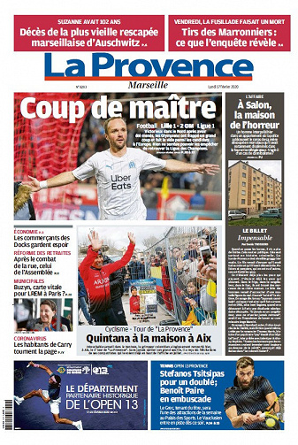 La Provence Marseille - Lundi 17 Février 2020